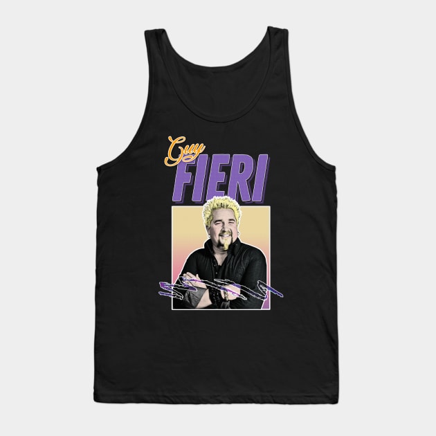 Guy Fieri Meme - Tribute Aesthetic 90s Style Fanart Tank Top by DankFutura